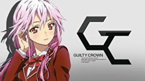 Bakgrundsbilder på skrivbordet Guilty Crown Anime Unga_kvinnor
