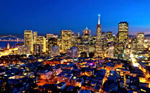 Bakgrunnsbilder USA San Francisco California en by
