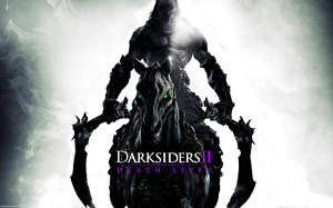 Sfondi desktop Darksiders Darksiders II Morto vivente Cavallo Guerriero Falce (arma) gioco