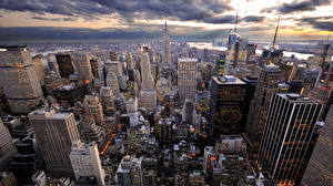 Bakgrundsbilder på skrivbordet USA New York Städer