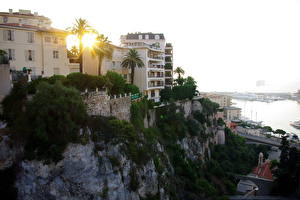 Bakgrundsbilder på skrivbordet Hus Monaco  Städer