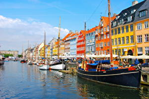 Bakgrundsbilder på skrivbordet Danmark  stad