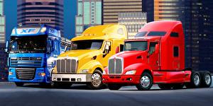 Hintergrundbilder Lastkraftwagen DAF Trucks auto