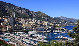 Bakgrunnsbilder Monaco Monte Carlo byen
