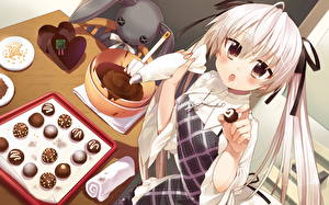 Bakgrundsbilder på skrivbordet Yosuga no Sora Anime Unga_kvinnor
