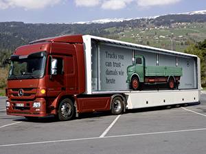 Wallpapers Lorry Mercedes-Benz automobile