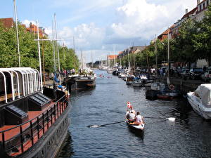 Обои Дания Копенгаген город