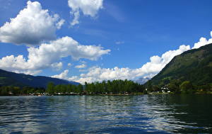 Papel de Parede Desktop Lago Áustria Zeller See Naturaleza