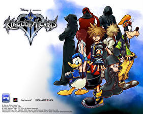 Bureaubladachtergronden Kingdom Hearts videogames