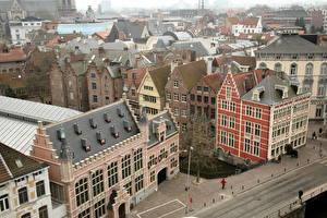 Bureaubladachtergronden België  een stad