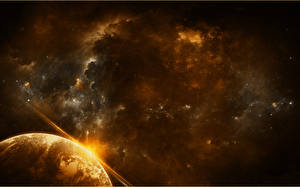 Hintergrundbilder Nebelflecke in Kosmos Planeten