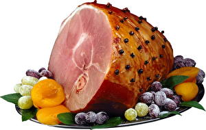 Bureaubladachtergronden Vleesproducten Ham Voedsel