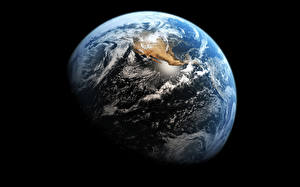 Bureaubladachtergronden Planeten Aarde Ruimte