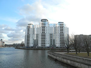 Bakgrunnsbilder Bygning Russland Kaliningrad  en by