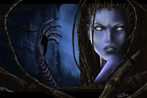 Papel de Parede Desktop StarCraft StarCraft 2 Fantasia Meninas