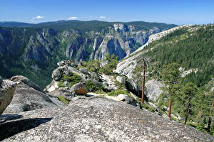 Bureaubladachtergronden Parken Verenigde staten Yosemite Californië Valley Natuur
