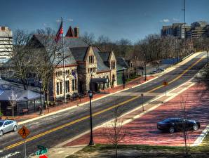 Pictures USA Roads Michigan Frankenmuth MI HDR Central Railroad Depot  Cities