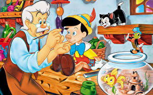 Bureaubladachtergronden Disney Pinokkio