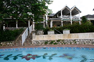 Bakgrunnsbilder Resort Svømmebasseng  byen
