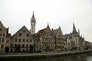 Bakgrundsbilder på skrivbordet Belgien  Städer
