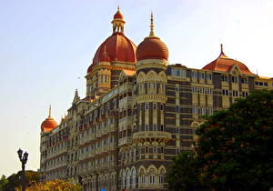Bakgrunnsbilder Bygninger India Taj Mahal Palace byen