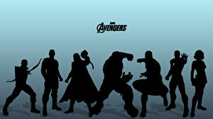Fonds d'écran Les Avengers : Le Film 2012 Image vectorielle