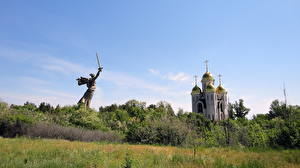 Bureaubladachtergronden Monument Volgograd