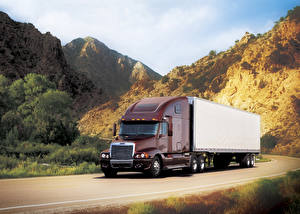 Bakgrunnsbilder Lastebiler Freightliner Trucks bil