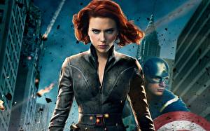 Fonds d'écran Les Avengers : Le Film 2012 Scarlett Johansson