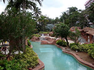 Hintergrundbilder Resort Schwimmbecken Bahamas Städte