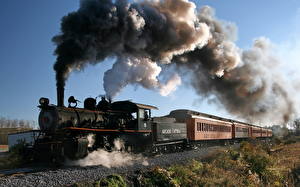 Picture Trains Vintage Locomotive Smoke