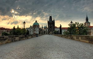 Bakgrunnsbilder Tsjekkia Praha en by