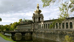 Картинки Известные строения Германия Дрезден Zwinger palace город
