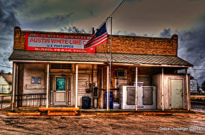 Bureaubladachtergronden Amerika Texas Austin TX Post Office Steden
