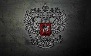 Papel de Parede Desktop Rússia Brasão de armas Águia bicéfala