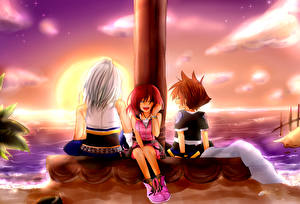 Bakgrundsbilder på skrivbordet Kingdom Hearts Unga_kvinnor