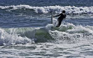 Bakgrunnsbilder Surfing Bølger atletisk
