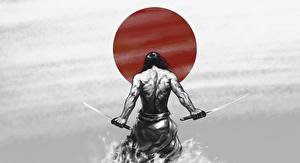 Bakgrunnsbilder Kriger Katana Sabel Samurai Fantasy