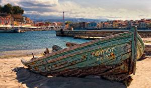 Papel de Parede Desktop Grécia Chania, Crete Cidades