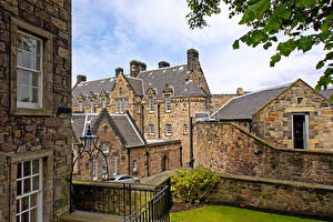 Bureaubladachtergronden Gebouwen Verenigd Koninkrijk Edinburgh Schotland Midlothian Steden