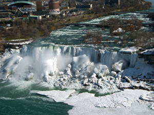 Papel de Parede Desktop Queda de água Canadá Niagara Falls Naturaleza