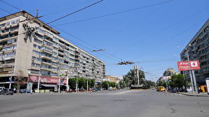 Bakgrundsbilder på skrivbordet Ryssland Volgograd  Städer