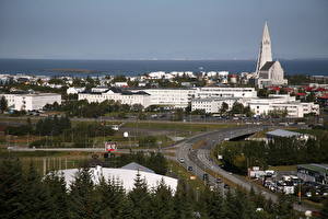 Tapety na pulpit Islandia Reykjavik Miasta