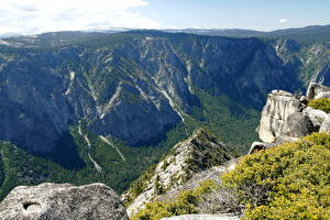Fonds d'écran Parcs Montagnes États-Unis Yosemite Californie Valley Nature