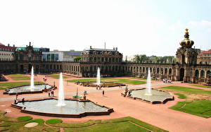 Картинка Известные строения Германия Дрезден Zwinger palace