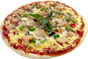 Bakgrunnsbilder Pizza Ost Basilikum Mat