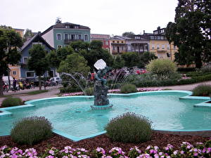 Image Austria Fountains Hallstatt Cities