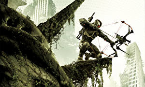 Картинки Crysis Crysis 3 Лучники Военный лук Игры