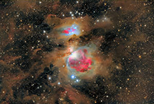 Bakgrundsbilder på skrivbordet Nebulosor i rymden Stjärnor  Rymden
