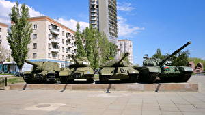 Bureaubladachtergronden Tank T-72  Militair